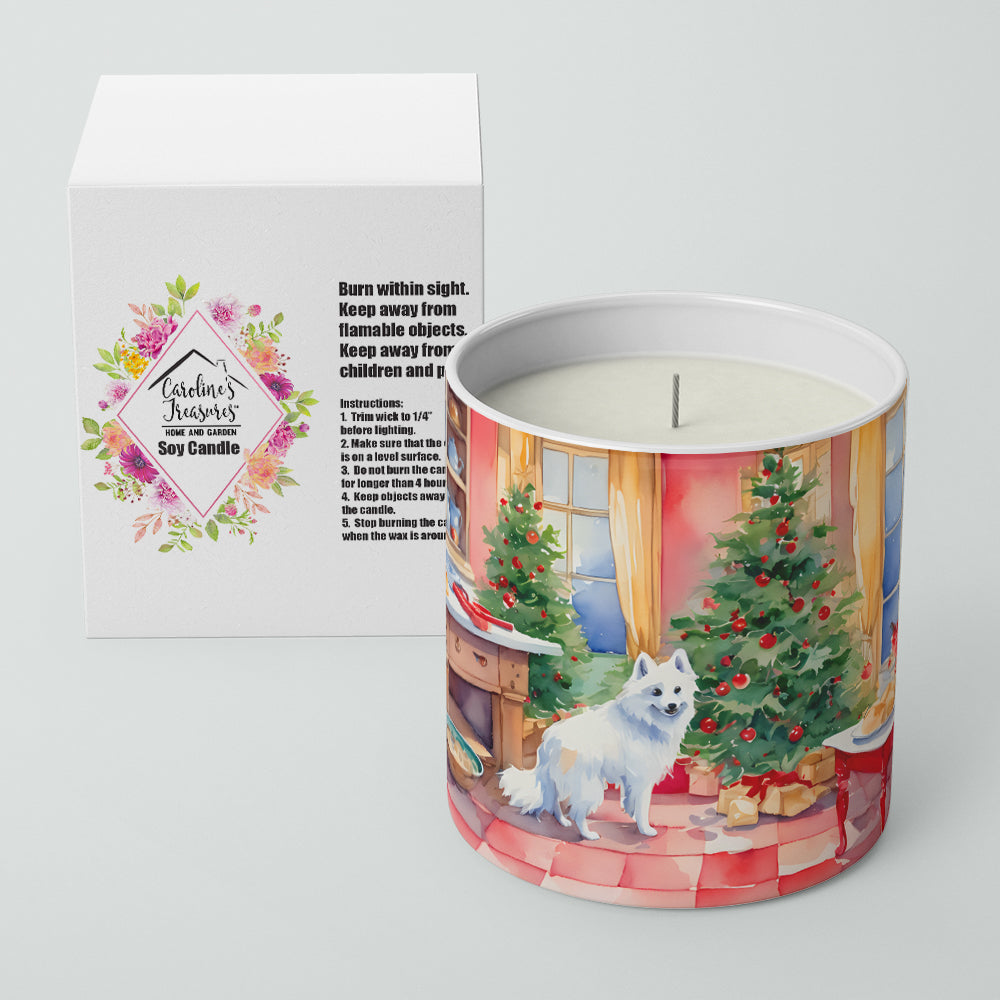 Japanese Spitz Christmas Cookies Decorative Soy Candle