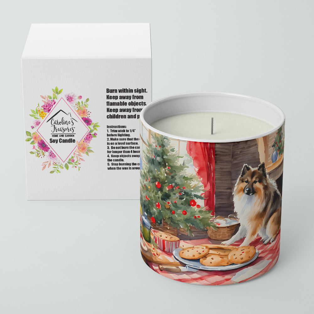 Buy this Keeshond Christmas Cookies Decorative Soy Candle