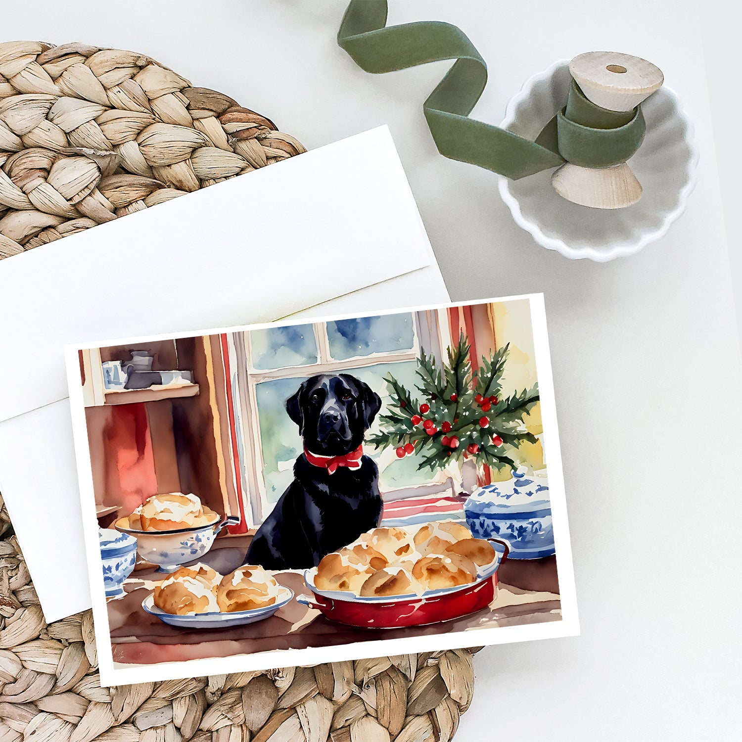 Labrador Retriever Christmas Cookies Greeting Cards Pack of 8