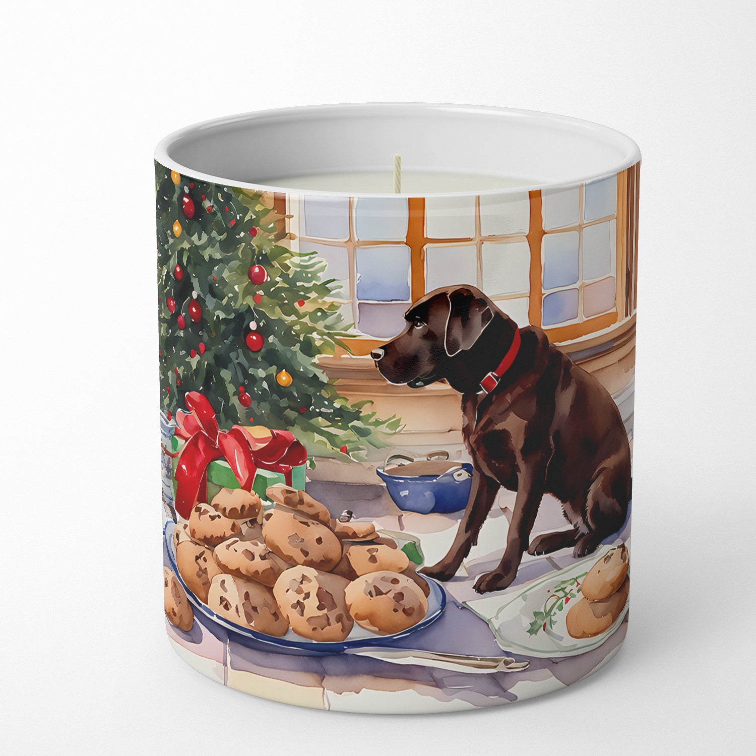 Buy this Labrador Retriever Christmas Cookies Decorative Soy Candle