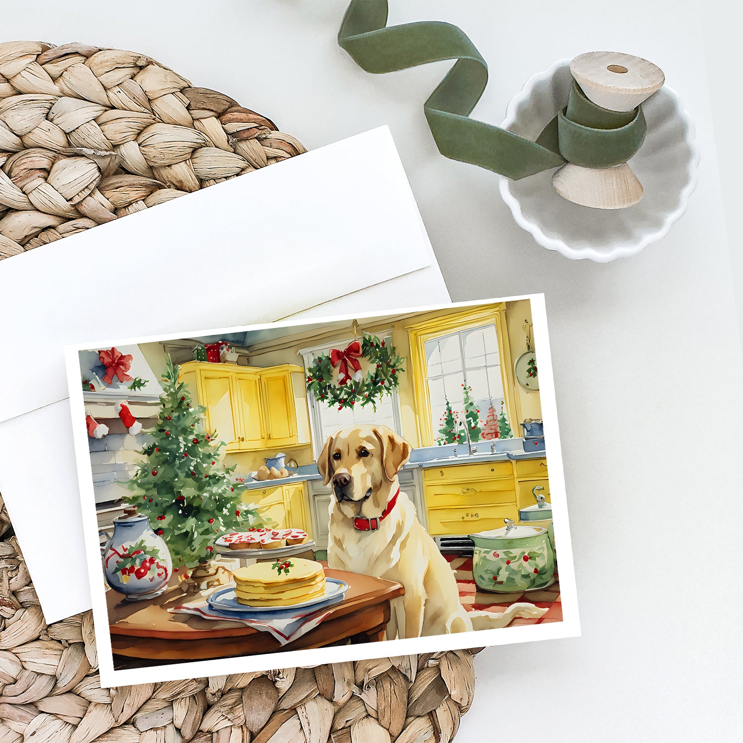 Buy this Labrador Retriever Christmas Cookies Greeting Cards Pack of 8