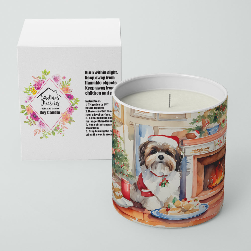 Lhasa Apso Christmas Cookies Decorative Soy Candle