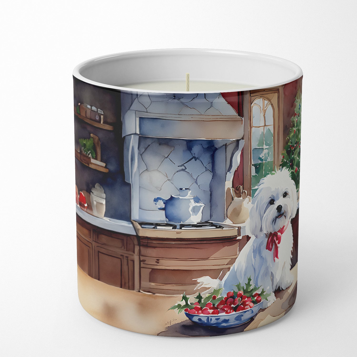 Maltese Christmas Cookies Decorative Soy Candle