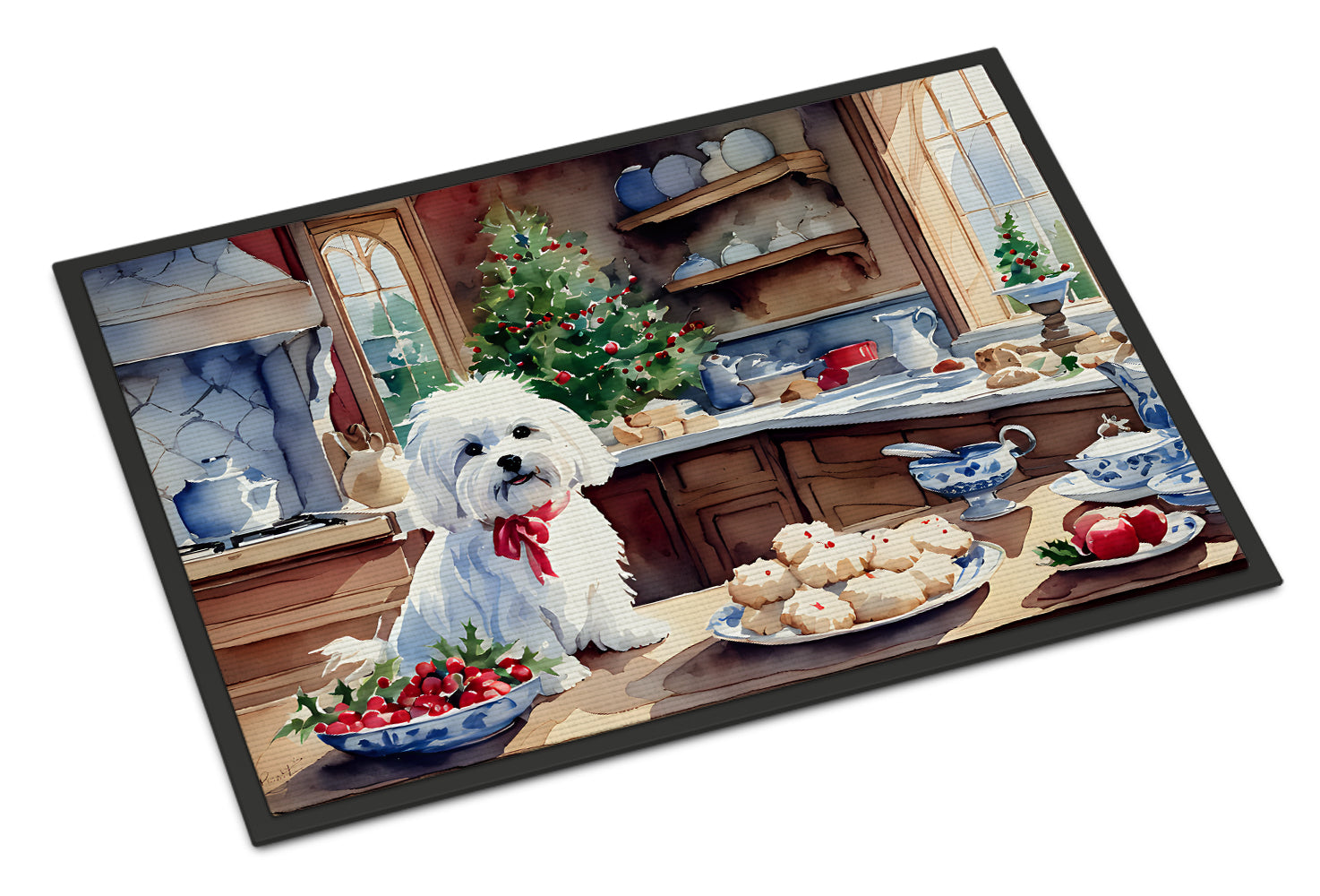 Buy this Maltese Christmas Cookies Doormat
