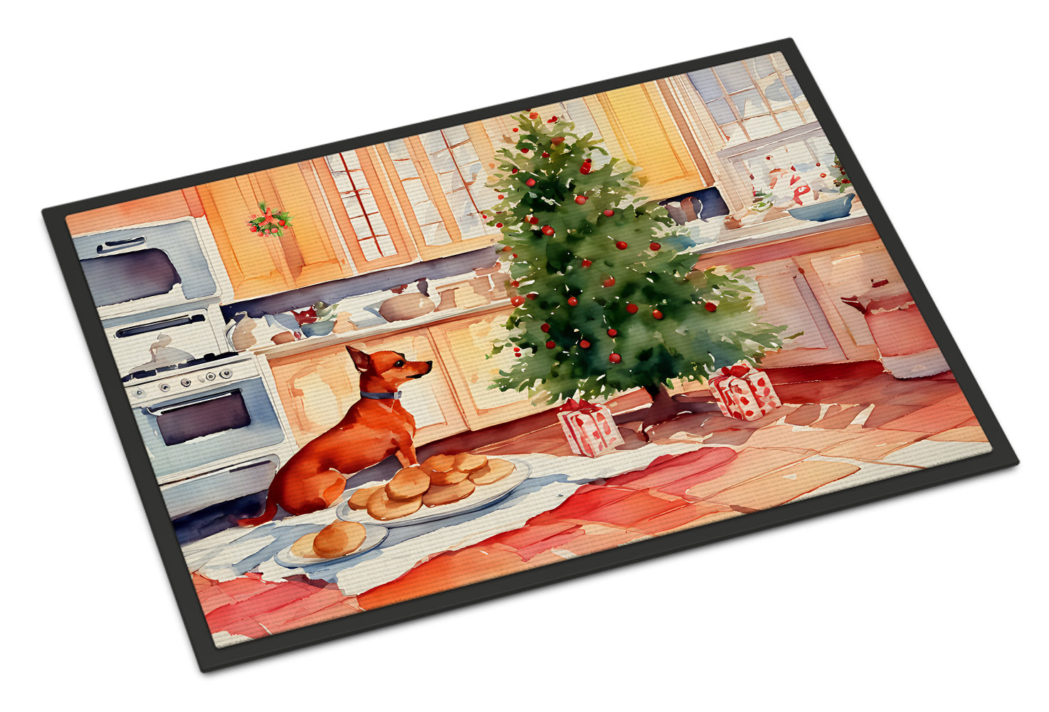 Buy this Miniature Pinscher Christmas Cookies Doormat