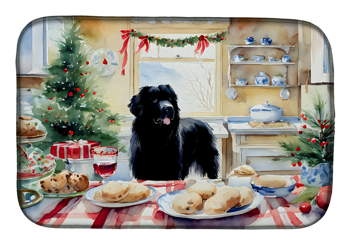 Buy this Newfoundland Christmas Cookies Dish Drying Mat