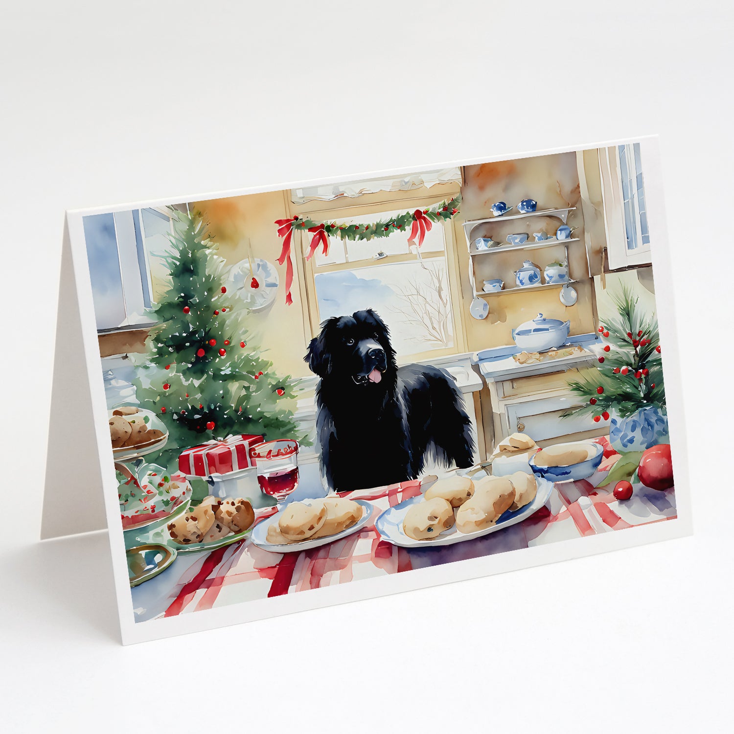 Buy this Newfoundland Christmas Cookies Greeting Cards Pack of 8