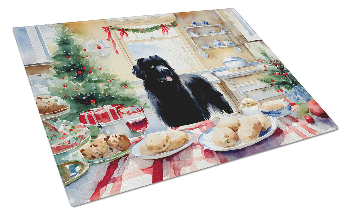 Buy this Newfoundland Christmas Cookies Glass Cutting Board