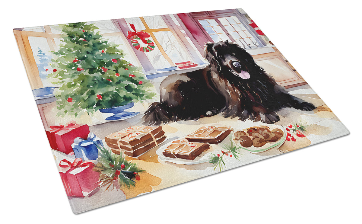 Buy this Newfoundland Christmas Cookies Glass Cutting Board