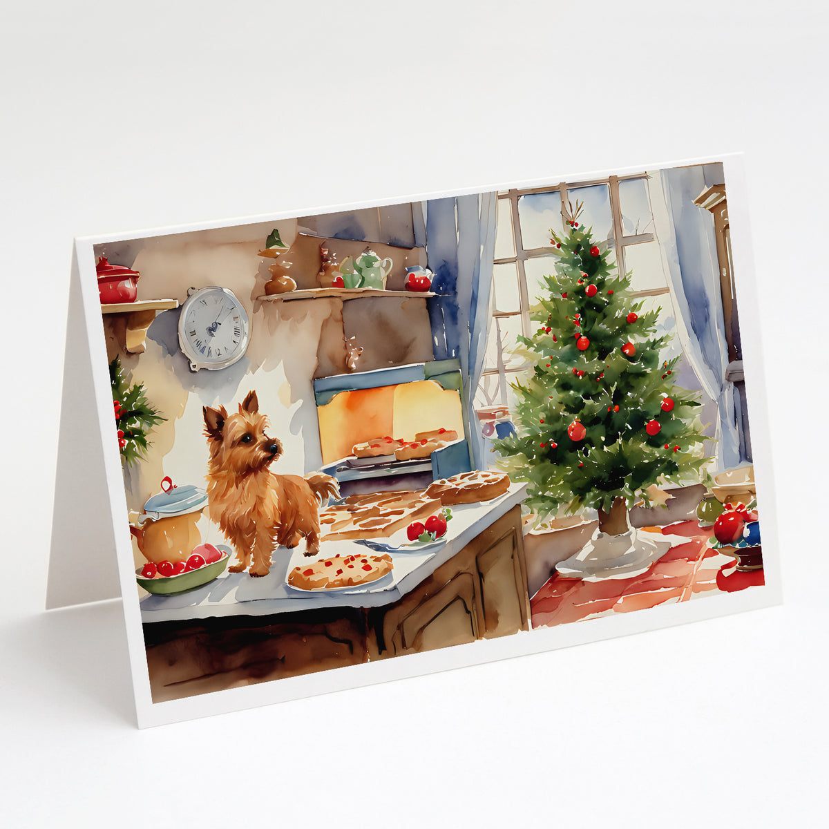 Buy this Norwich Terrier Christmas Cookies Greeting Cards Pack of 8