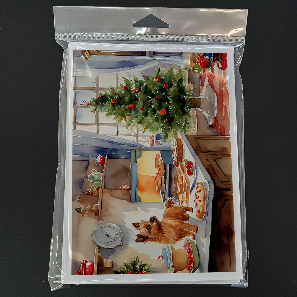 Norwich Terrier Christmas Cookies Greeting Cards Pack of 8