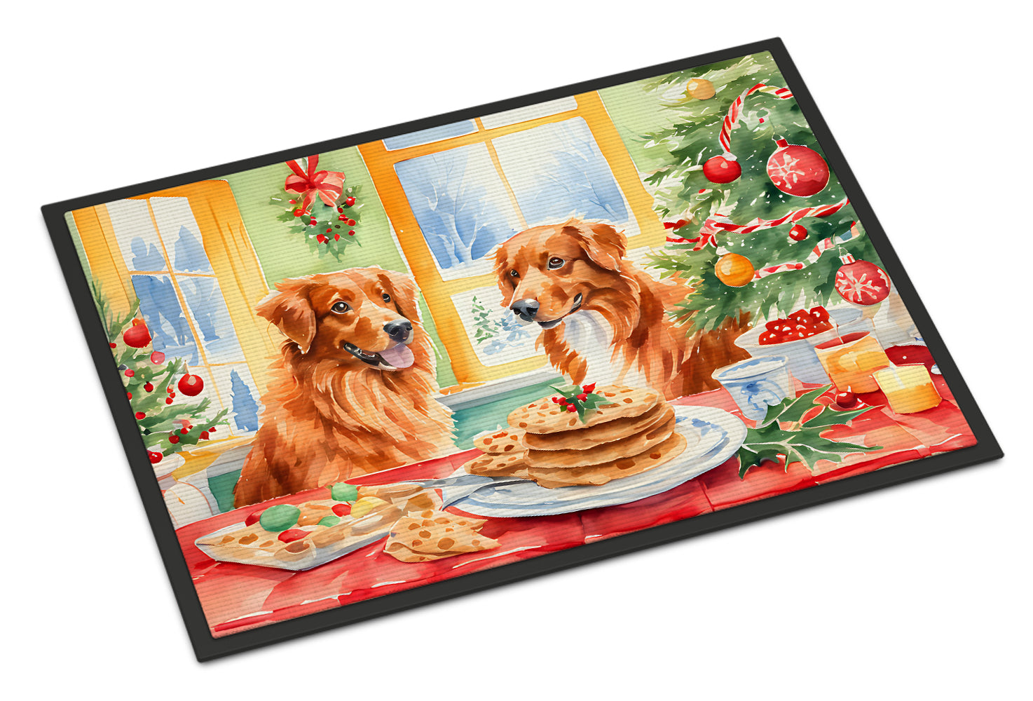 Buy this Nova Scotia Duck Toller Christmas Cookies Doormat