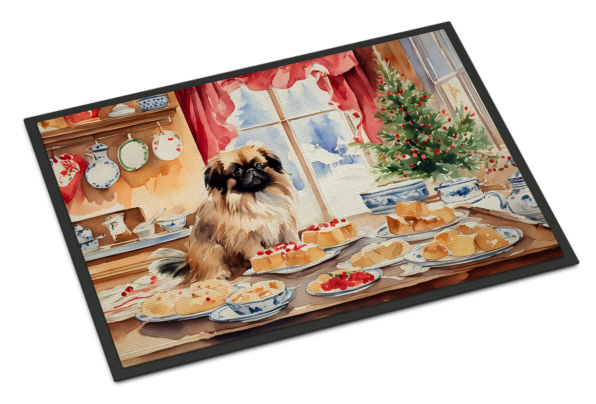 Buy this Pekingese Christmas Cookies Doormat