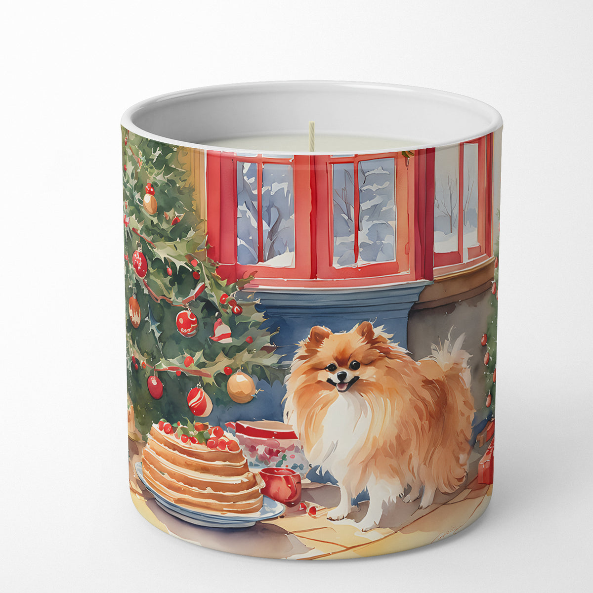 Buy this Pomeranian Christmas Cookies Decorative Soy Candle