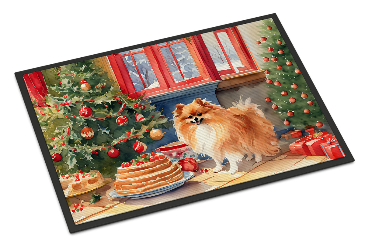 Buy this Pomeranian Christmas Cookies Doormat