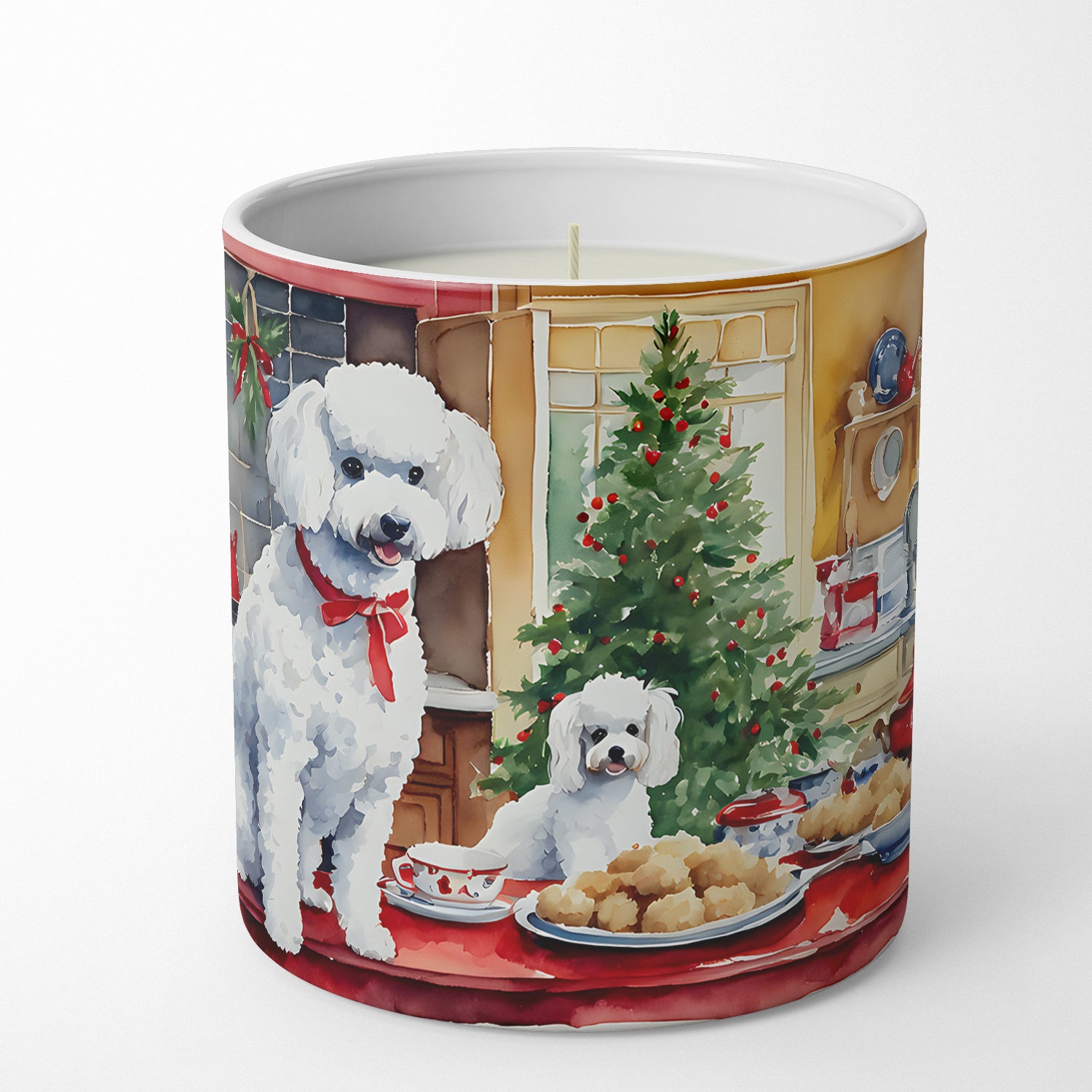 Poodle Christmas Cookies Decorative Soy Candle