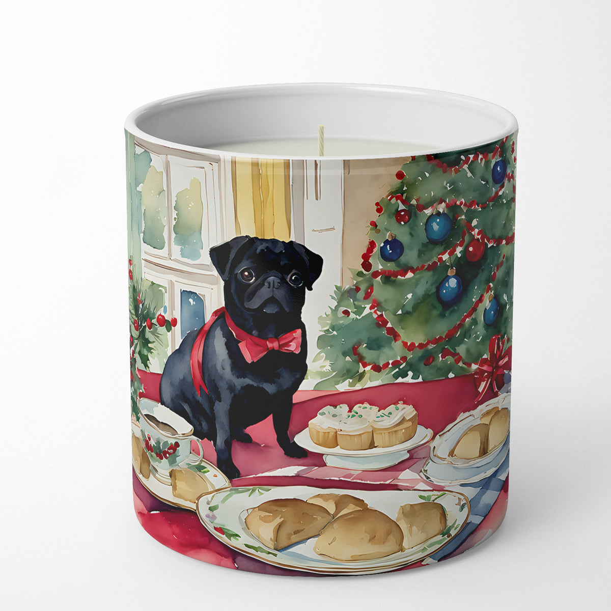 Buy this Pug Christmas Cookies Decorative Soy Candle