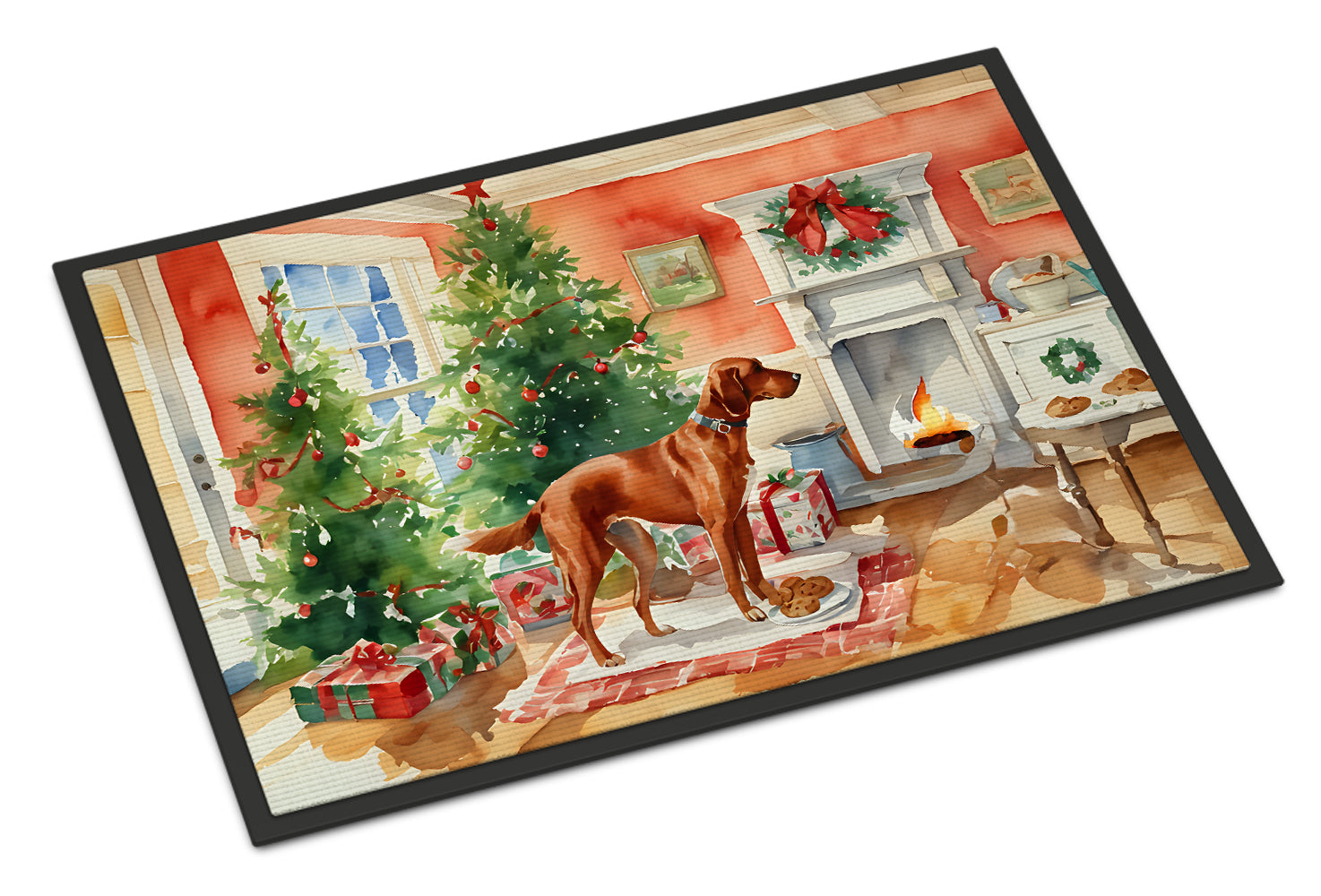 Buy this Redbone Coonhound Christmas Cookies Doormat
