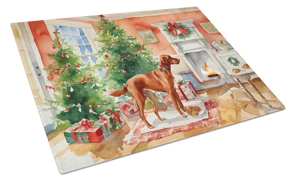 Buy this Redbone Coonhound Christmas Cookies Glass Cutting Board