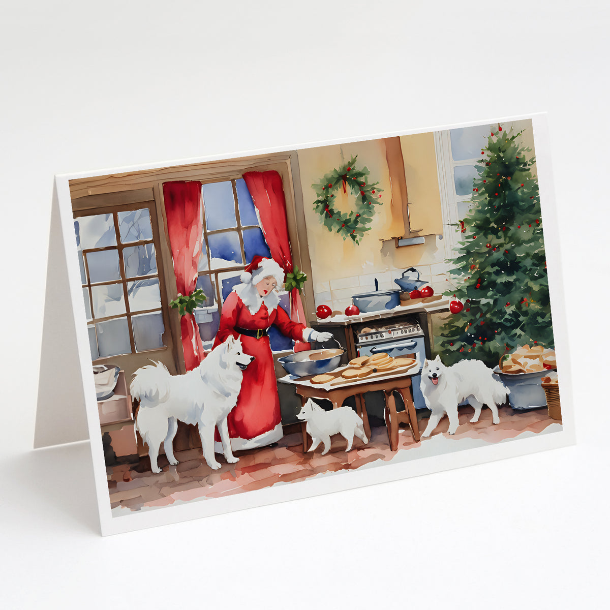 Buy this Samoyed Christmas Cookies Greeting Cards Pack of 8