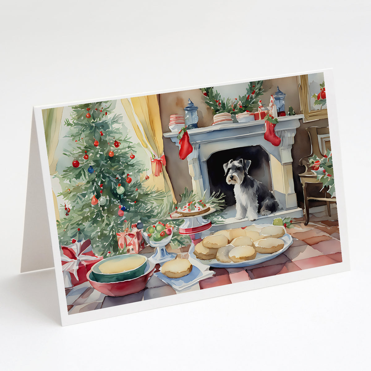 Buy this Schnauzer Christmas Cookies Greeting Cards Pack of 8