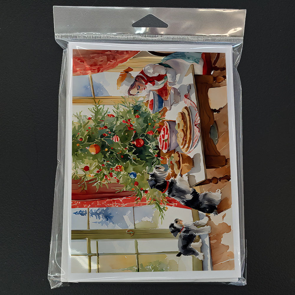 Schnauzer Christmas Cookies Greeting Cards Pack of 8