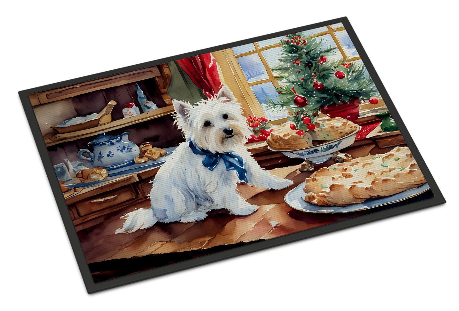 Buy this Westie Christmas Cookies Doormat