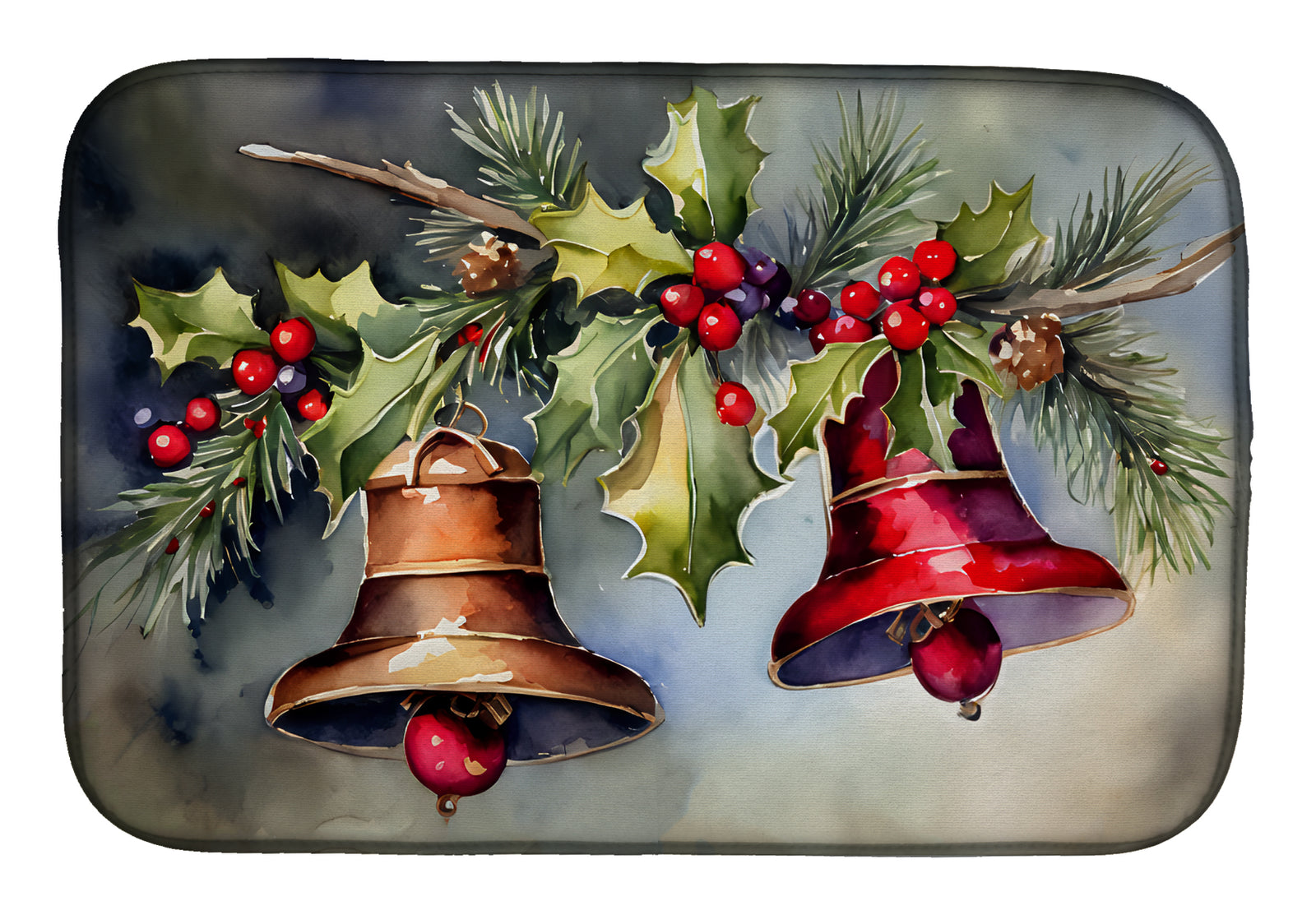 Buy this Christmas Bells Dish Drying Mat