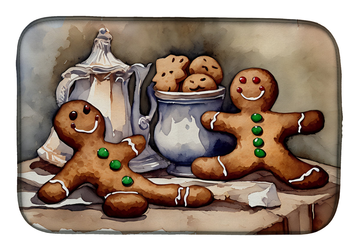 Buy this Christmas Gingerbread Men Dish Drying Mat