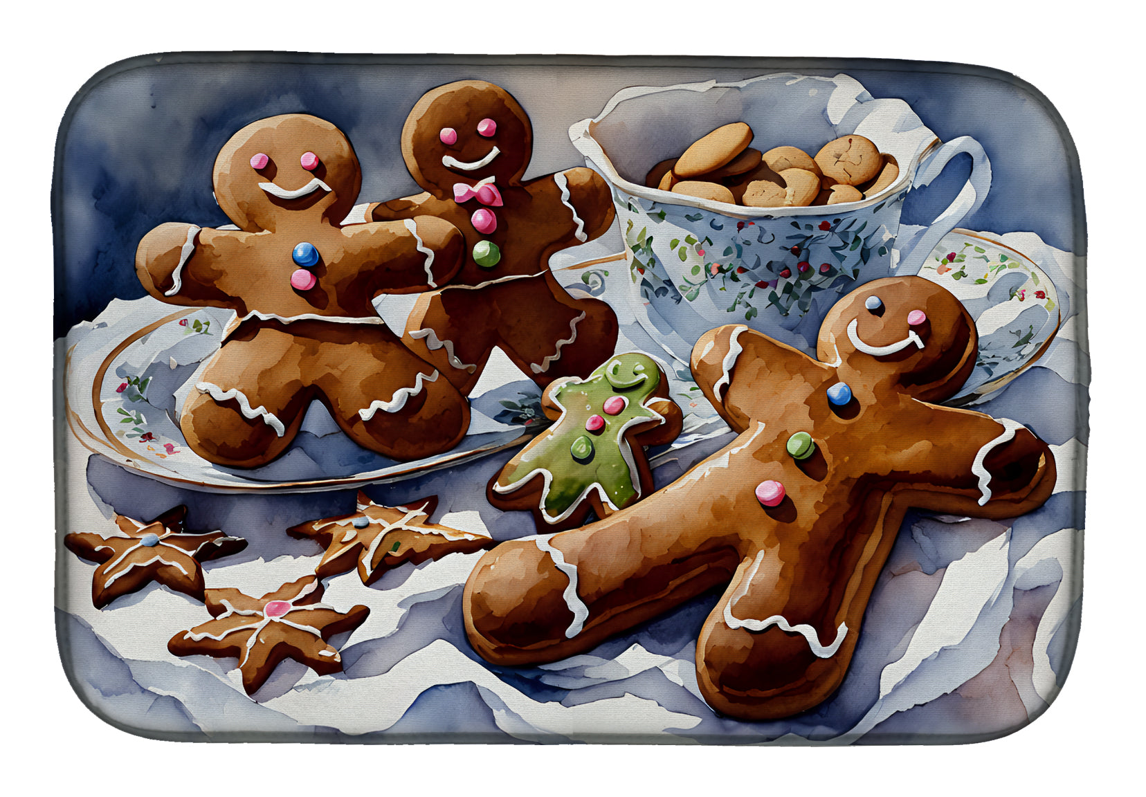 Buy this Christmas Gingerbread Dish Drying Mat