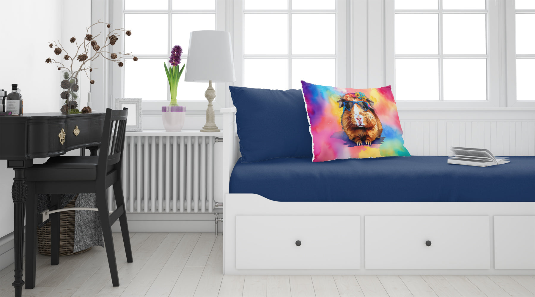 Hippie Animal Guinea Pig Standard Pillowcase
