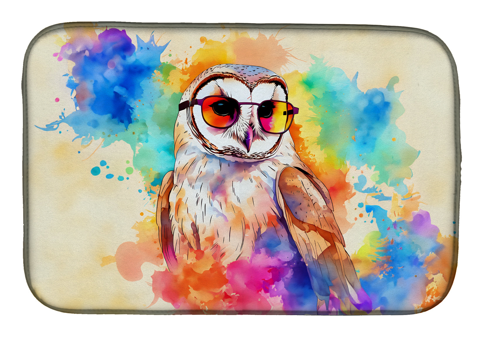 Buy this Hippie Animal Barn Owl Dish Drying Mat