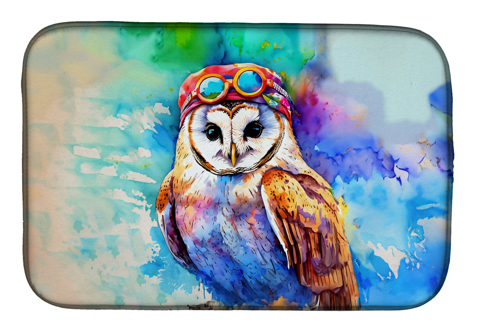 Buy this Hippie Animal Barn Owl Dish Drying Mat