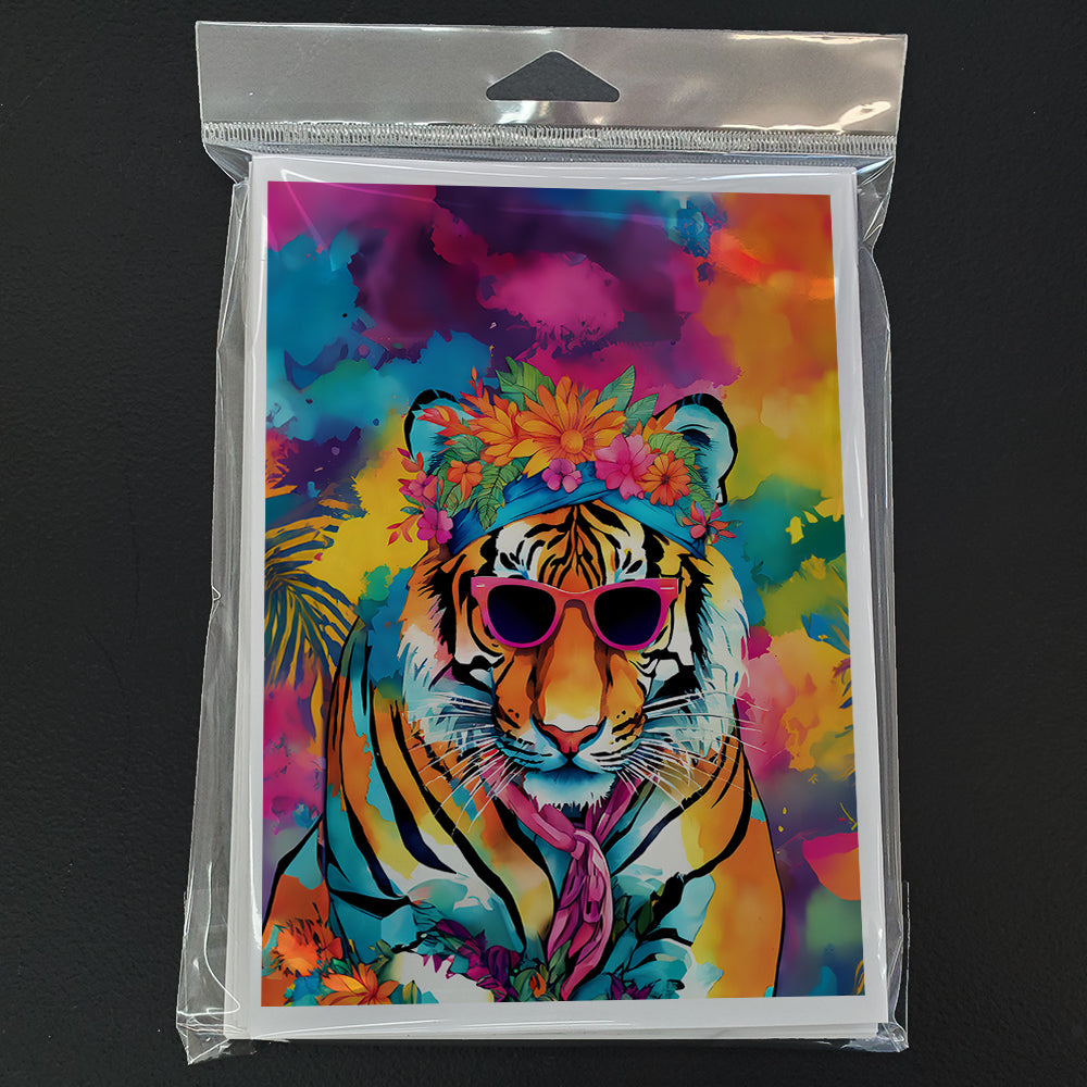 Hippie Animal Bengal Tiger Greeting Cards Pack of 8