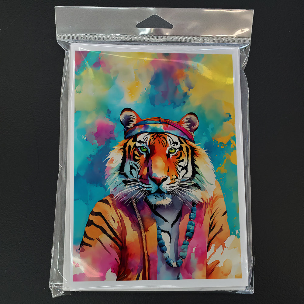 Hippie Animal Bengal Tiger Greeting Cards Pack of 8