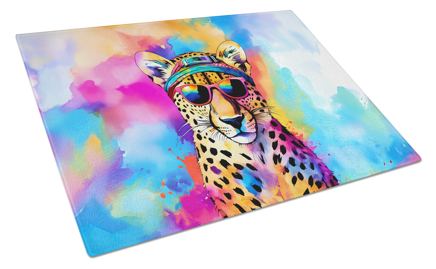Buy this Hippie Animal Cheetah Glass Cutting Board