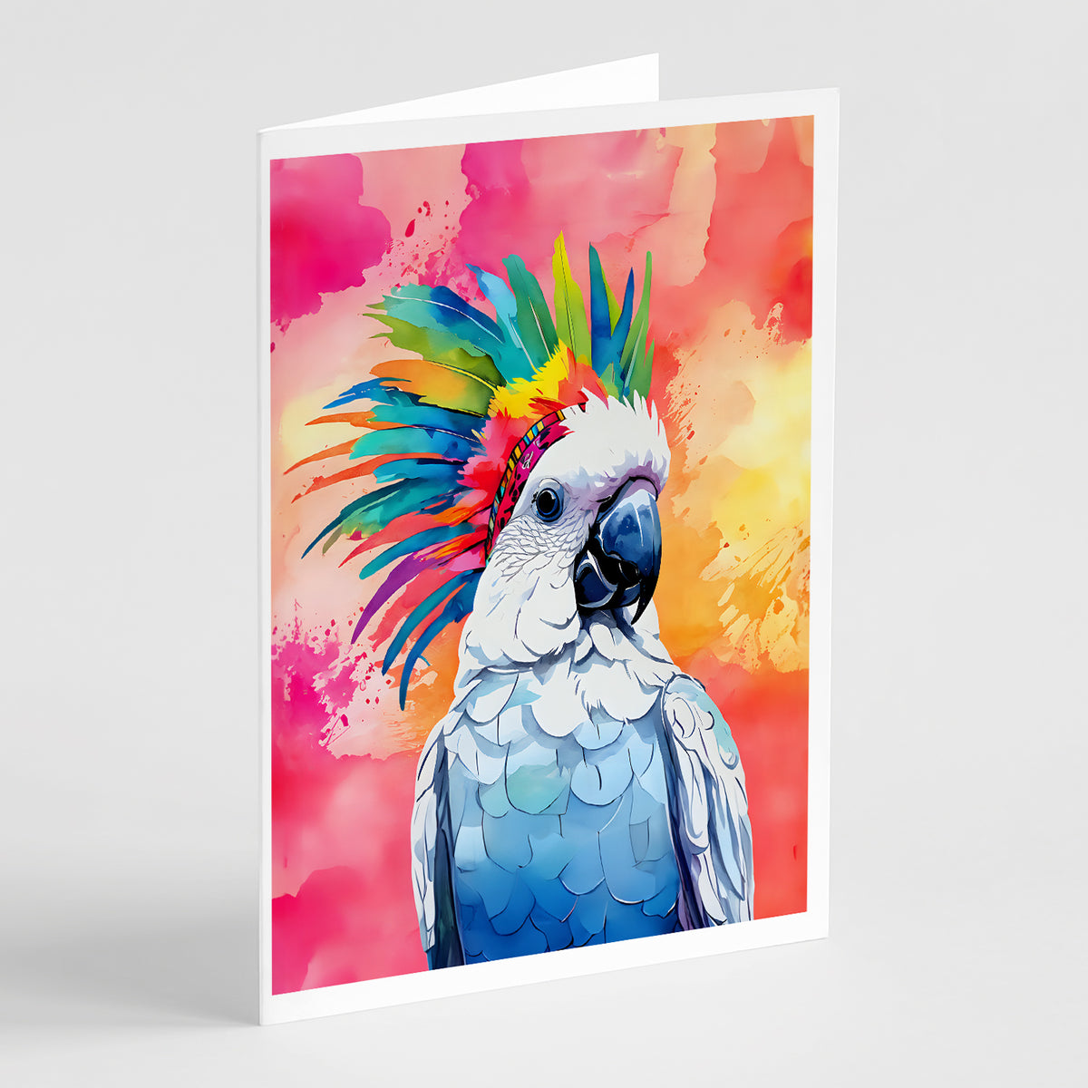 Buy this Hippie Animal Cockatoo Greeting Cards Pack of 8