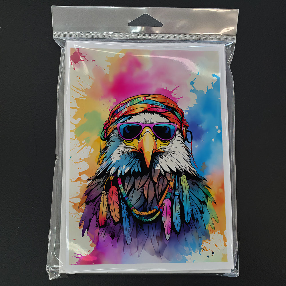 Hippie Animal Eagle Greeting Cards Pack of 8