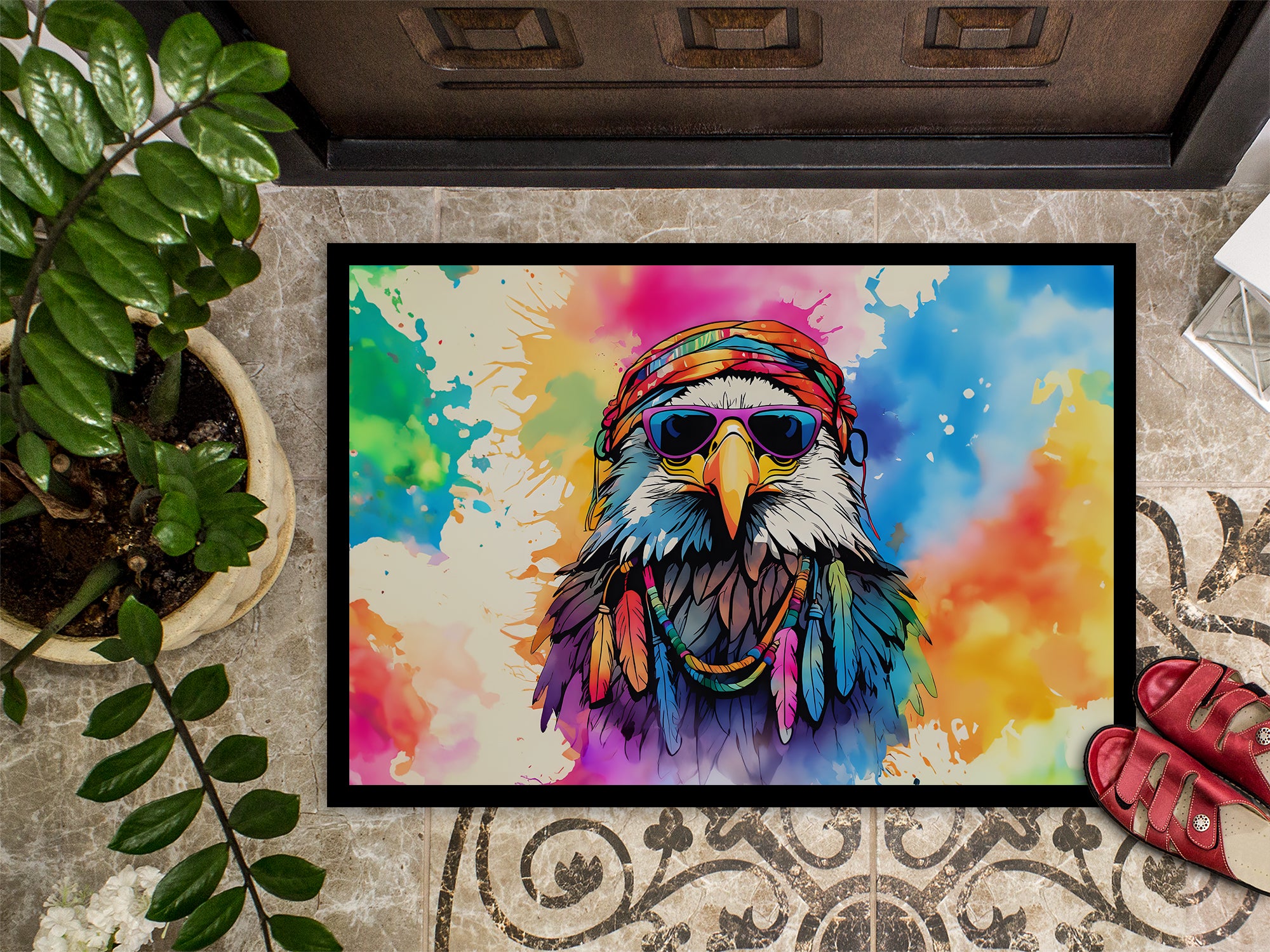 Hippie Animal Eagle Doormat