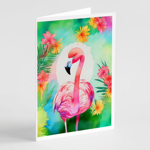 Buy this Hippie Animal Flamingo Greeting Cards Pack of 8