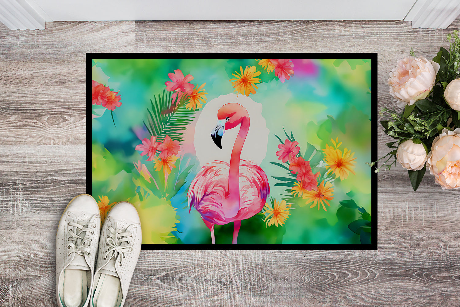 Buy this Hippie Animal Flamingo Doormat