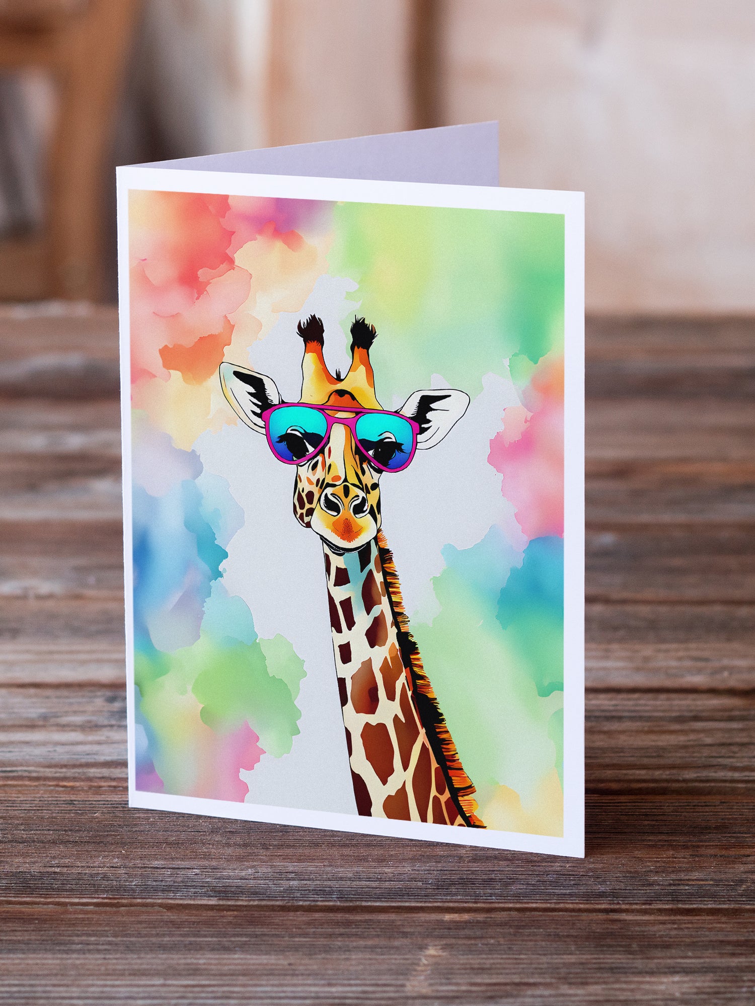 Buy this Hippie Animal Giraffe Greeting Cards Pack of 8