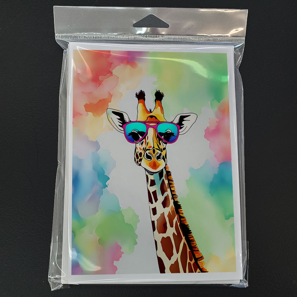 Hippie Animal Giraffe Greeting Cards Pack of 8