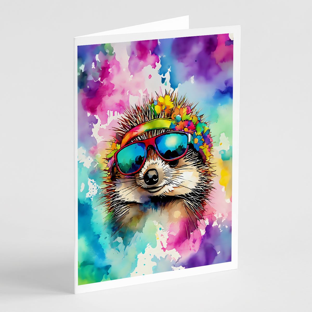 Buy this Hippie Animal Hedgehog Greeting Cards Pack of 8