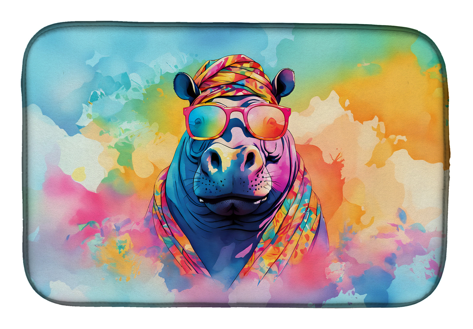 Buy this Hippie Animal Hippopotamus Dish Drying Mat