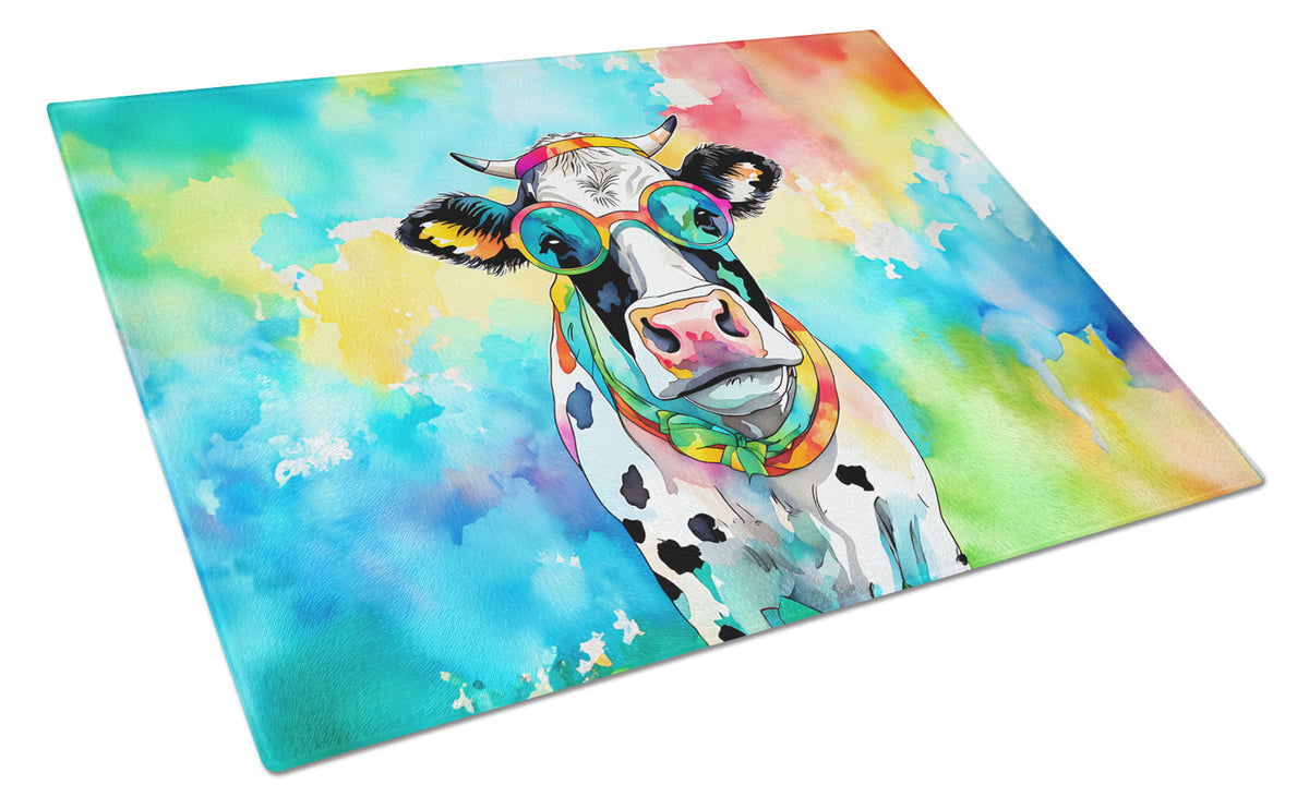 Buy this Hippie Animal Cow Glass Cutting Board