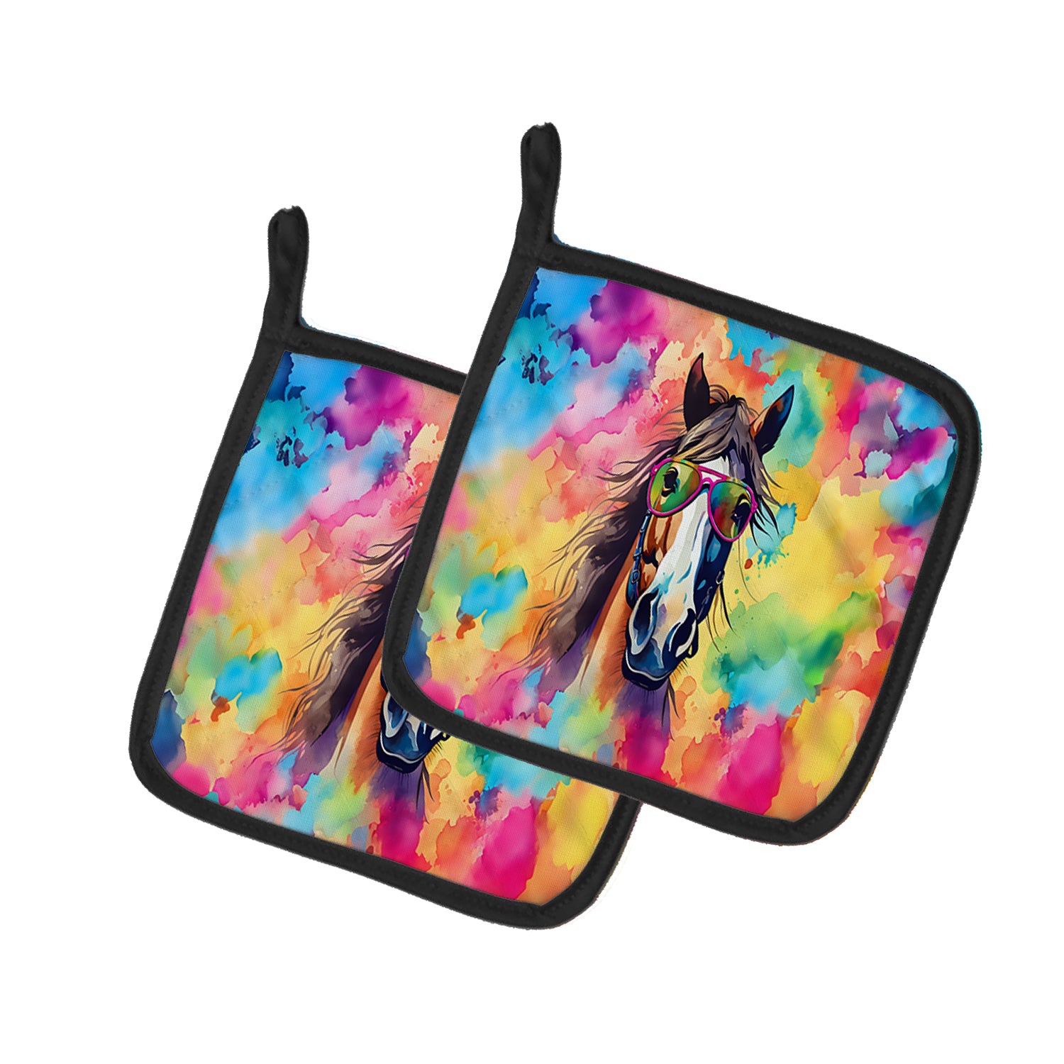 Buy this Hippie Animal Horse Pair of Pot Holders