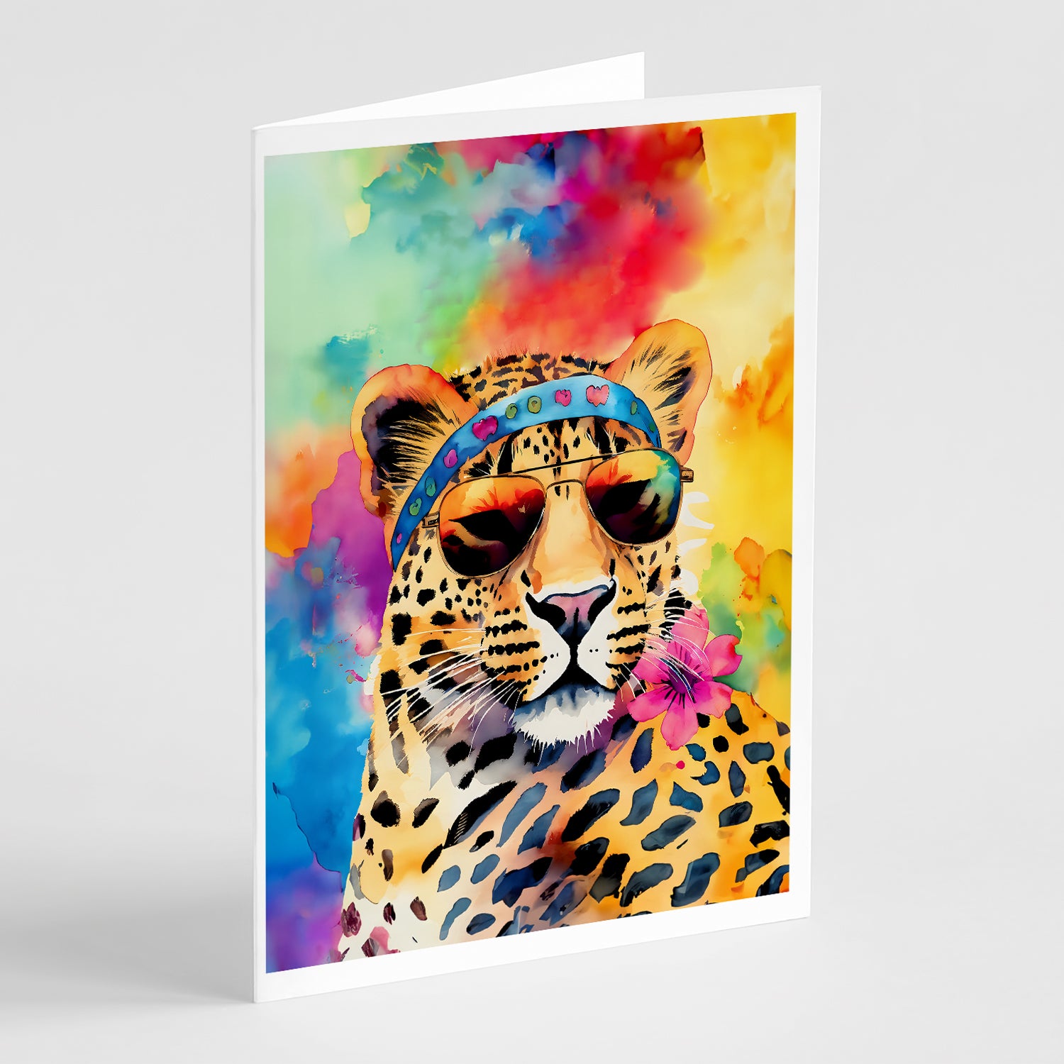 Buy this Hippie Animal Leopard Greeting Cards Pack of 8