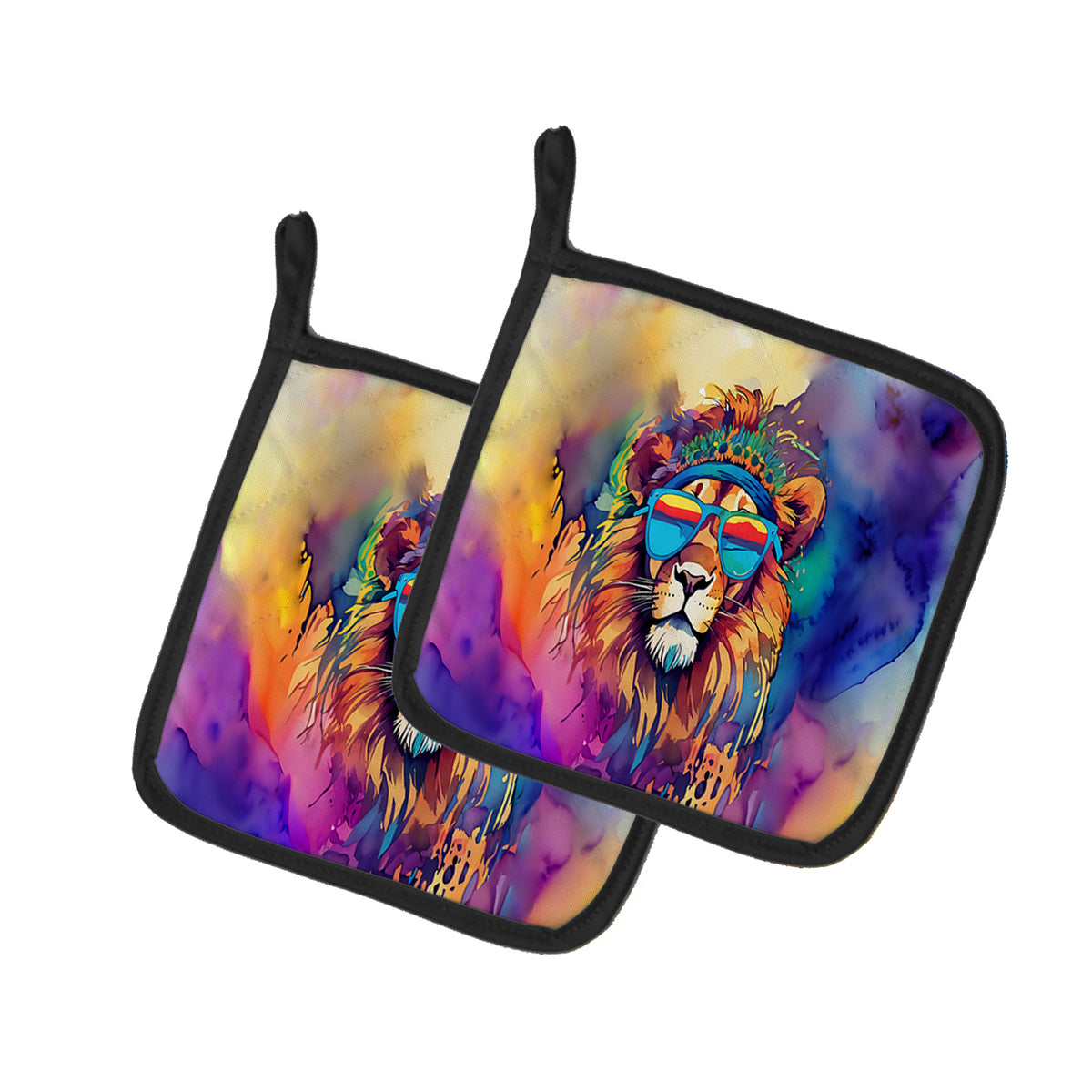 Buy this Hippie Animal Lion Pair of Pot Holders