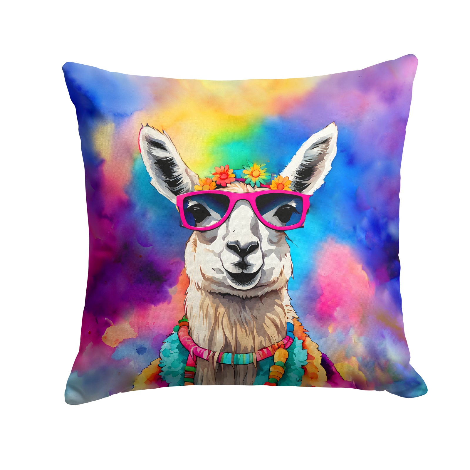 Buy this Hippie Animal Llama Throw Pillow